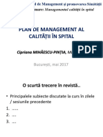 Plan de Management Imbunatatire Calitate 