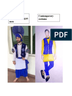 Punjabi Men's Traditional vs. Contemporary Costumes