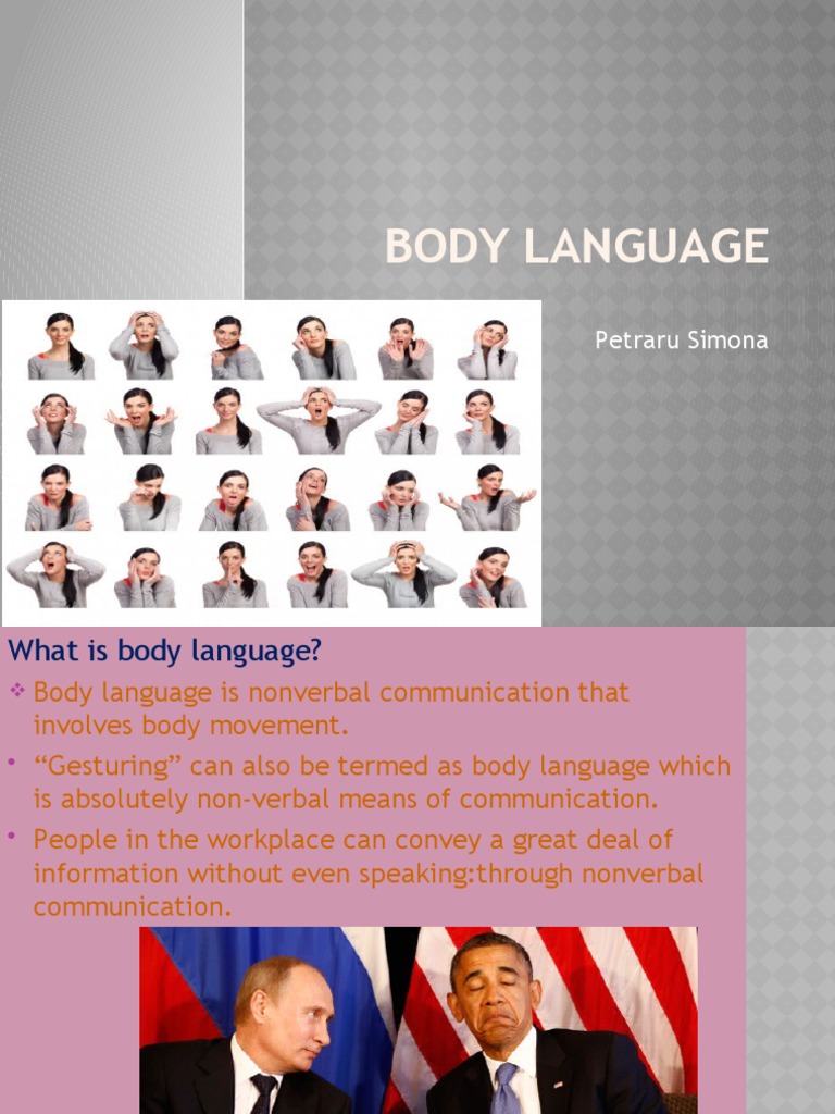 Understanding Body Language Basics | PDF | Language Arts & Discipline ...