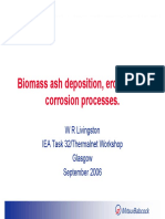Biomass Ash Deposition, Erosion and Corrosion Processes