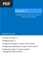 Installing and Configuring Hyper-V and Virtual Machines