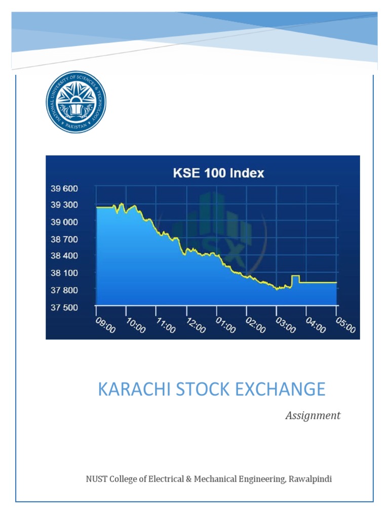 Karachi Stock Exchange Assignment PDF Stock Market Index