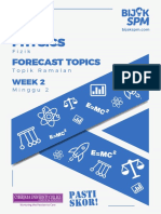 Physics: Forecast Topics