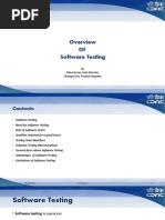 Overview of Software Testing