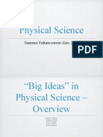 Physical Science: Summer Enhancement Class 2019