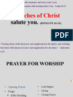 Churches of Christ: Salute You