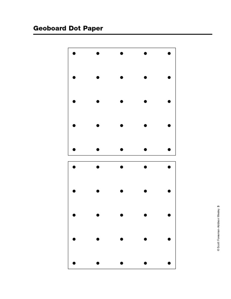 Geoboard Dot Paper PDF Download | PDF