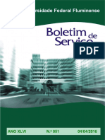 Boletim de Serviço Da UFF Nº 051 de 04-04-2016 - Mudança de Lotação