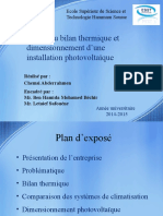 Calcul Du Bilan Thermique Et Dimensionnement D'une Installation Photovoltaïque