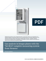 Gas Analysis in Biogas Plants With The "Set BGA" Complete Measuring System From Siemens