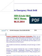 On Site Emergency Mock Drill-SID-III