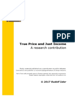 True Price and Just Income: A Research Contribution