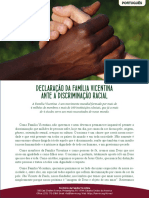 [Português] Declaração da Família Vicentina ante a discriminação racial