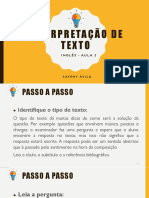 Aula 2 - Interpretação de Texto