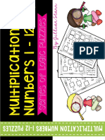 Multiplication Logic Puzzles