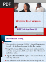 Structured Query Language: DB2 Training Class 02