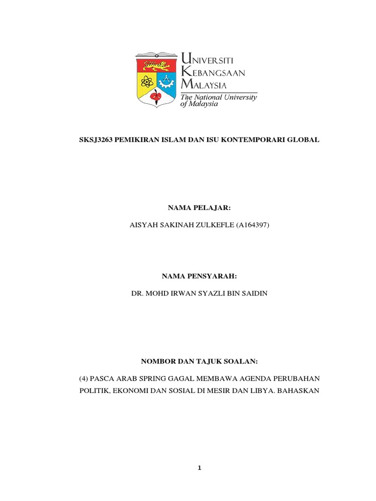 Kegagalan Pendemokrasian Di Mesir Dan Libya Pdf
