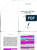 Nietzsche, F. Más Allá Del Bien y Del Mal. Pasajes Seleccionados