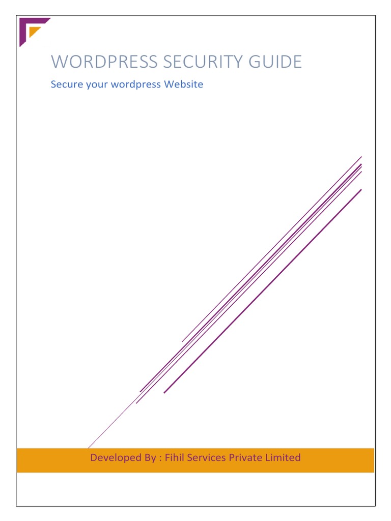 WordPress Security Best Practices Guide | PDF | Word Press | Password