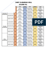 Doubt Clearing Cell (Class Xi) : PRA CMK Makg