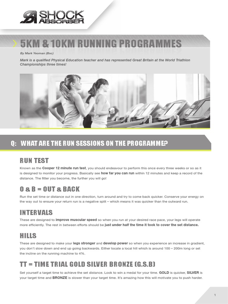 5KM & 10KM Running Program Guide | PDF | Sports