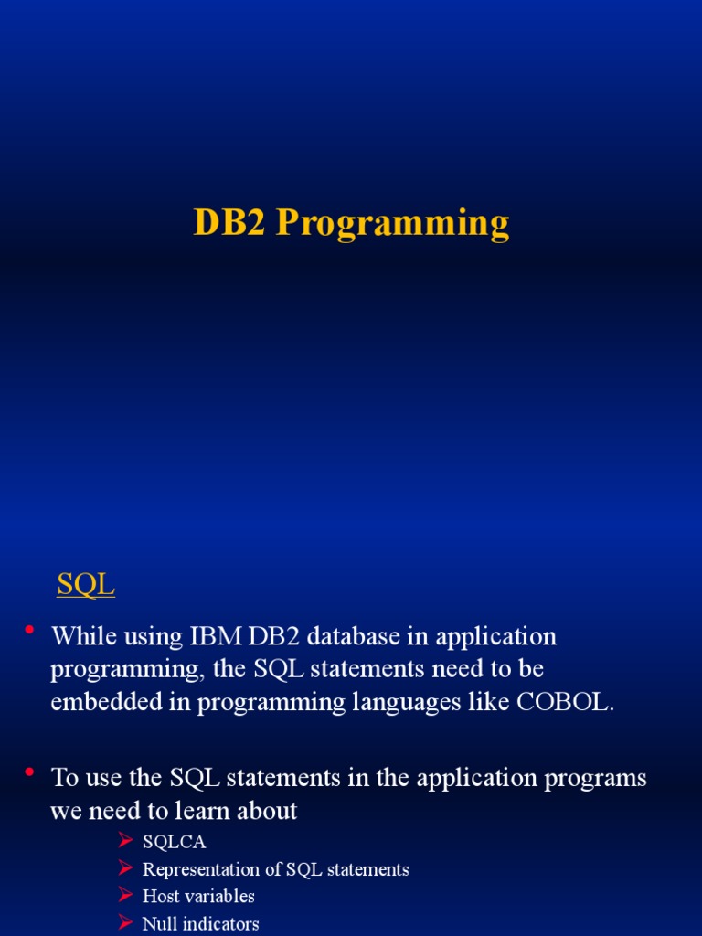DB2 App | PDF