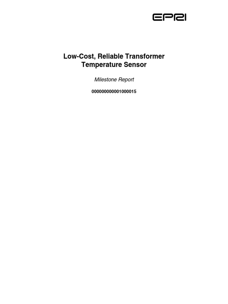 Low Cost Reliable Temperatura Sensor | PDF | Transformer | Temperature