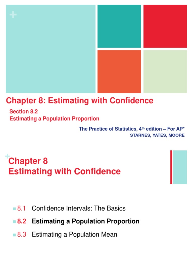 Chapter 8 Estimating With Confidence-8.2 | PDF | Confidence Interval ...
