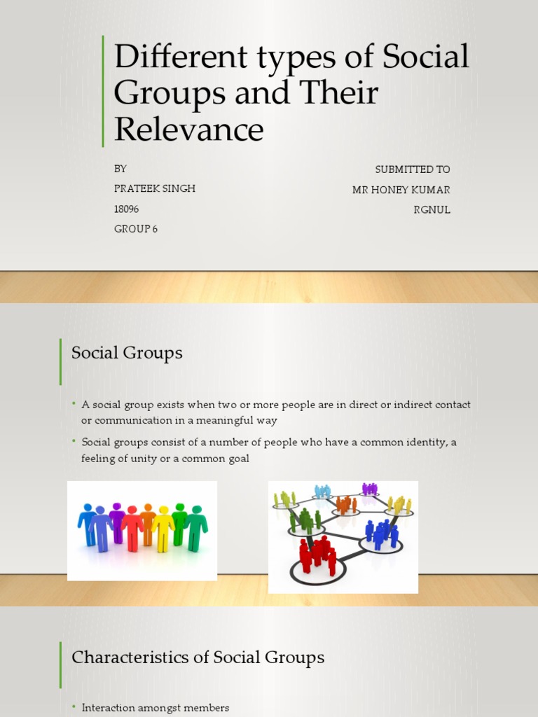 different types of social groups essay