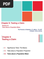 Chapter 9 Testing A Claim-9.3