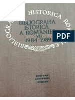 BIR - Bibliografia Istorica A Romaniei (84-89) - Bibliografie Lucian Boia
