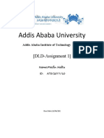 Addis Ababa University: (DLD-Assignment 1)