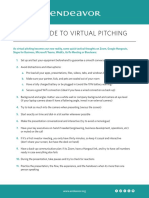 Endeavor - Guide To Virtual Pitching PDF