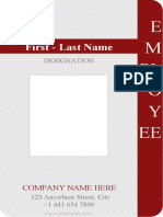 E M PL O Y EE: First - Last Name