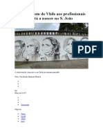 A Homenagem de Vhils Aos Profissionais de Saúde Está A Nascer No S