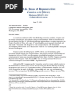 House Judiciary Committee Letter on EB-5