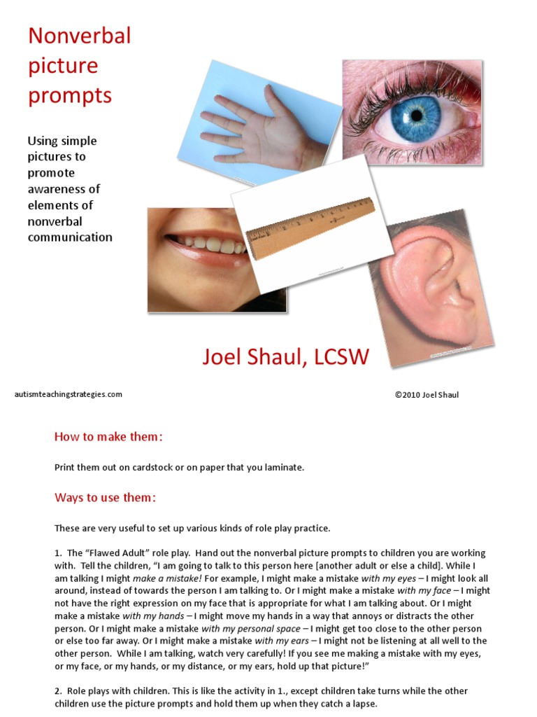 Nonverbal Picture Prompts Download | PDF