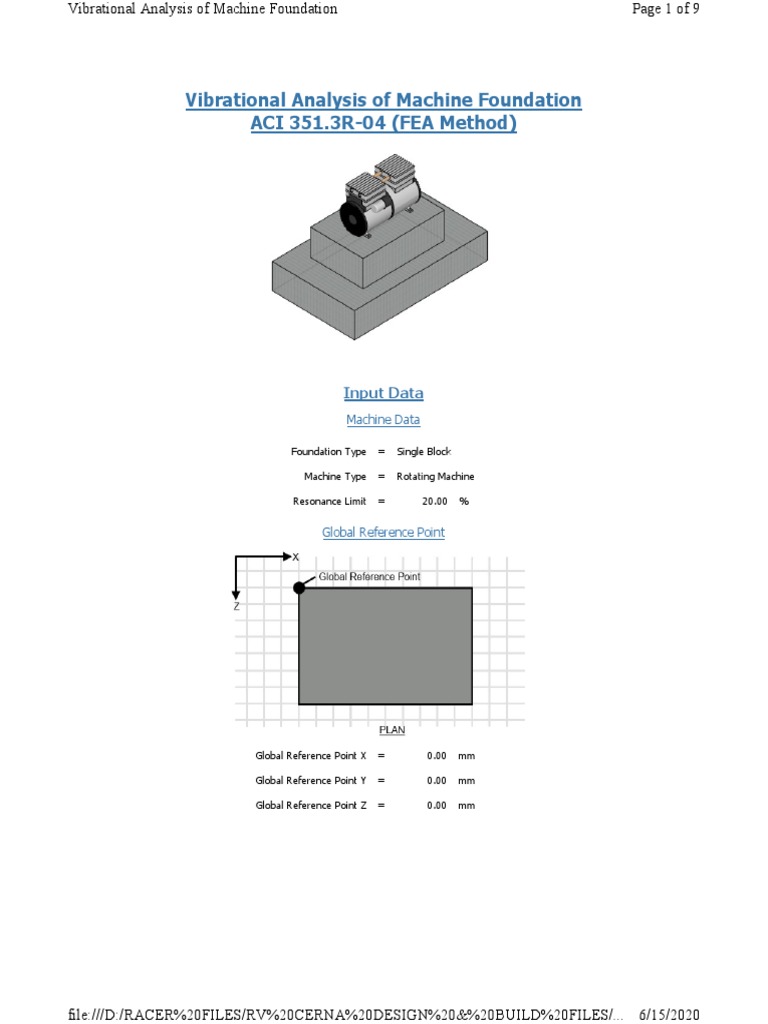 Analysis of Machine Foundation | PDF | Frequency | Normal Mode