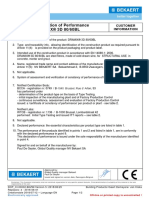 EC Declaration of Performance DRAMIX® 3D 80/60BL: Customer Information