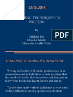 Teaching Techniques in Writing: English