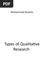 Typesof Qualitative Research