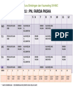 Jadual Waktu GBK SKHMC PN Pasha