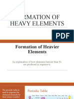 Formation of Heavy Elements