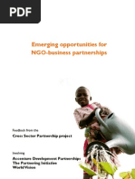Emerging Opportunities for NGO-Business Partnerships