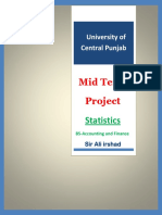 UCP Mid Term Project Statistics BS Accounting & Finance