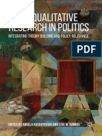 Doing Qualitative Research in Politics: Integrating Theory Building and Policy Relevance