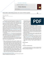 Dietary Habits in Adults During Quarantine in The Context of COVID19 Pandemic2020obesity Medicine PDF