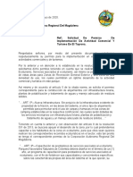 Solicitud de Permiso de Implementación de Actividad Comercial Y Turismo en El Tayrona.