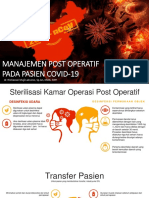 Manajemen Post Operatif Pada Pasien COVID-19