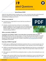 Frequently Asked Questions: What Is COVID-19 (Coronavirus Disease 2019) ?